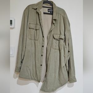 Woolrich Men's Corduroy Green Jacket 100% Cotton lining